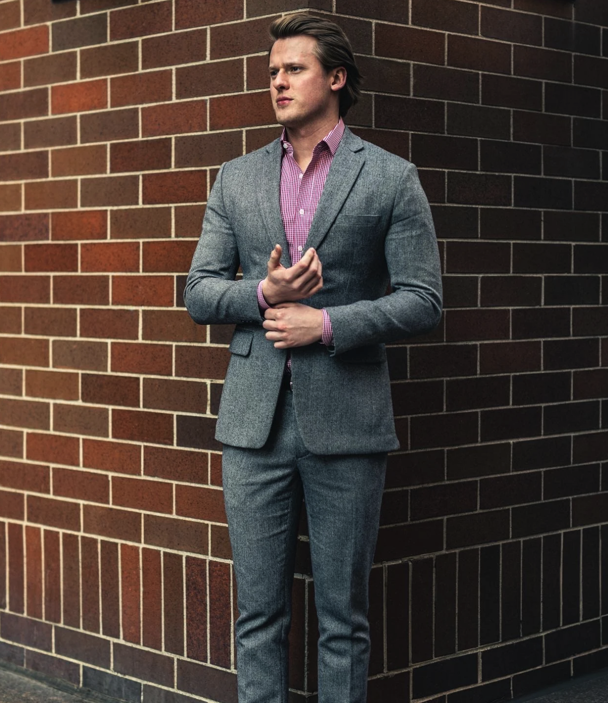 Grey suit editorial