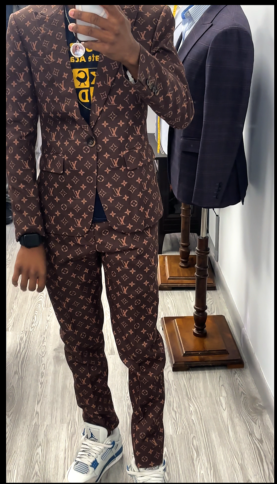 Bespoke monogram suit
